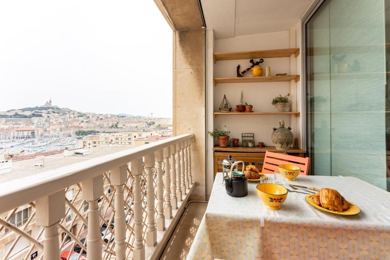 شقة Blue Bay - Superbe Vue Sur Le Vieux Port مارسيليا المظهر الخارجي الصورة
